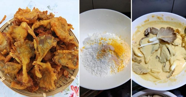 Ikut Sukatan Tepung Ini Untuk Dapat Cendawan Goreng Yang Rangup, Sedap & Tak Serap Minyak