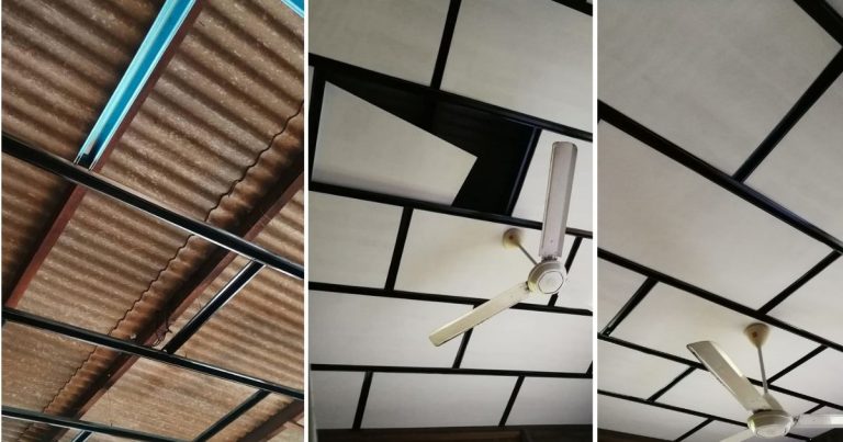 DIY Siling Rumah Kampung Guna Besi Batten, Hasilnya Kemas & Cantik