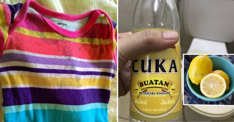 Tip Hilangkan Tahi Lalat Pada Pakaian Dengan Mudah, Guna Cuka & Lemon