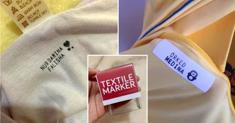 Tip Supaya Pakaian Anak Tak Tertukar Di Taska Transit Atau Tadika, Guna Textile Stamp Ini