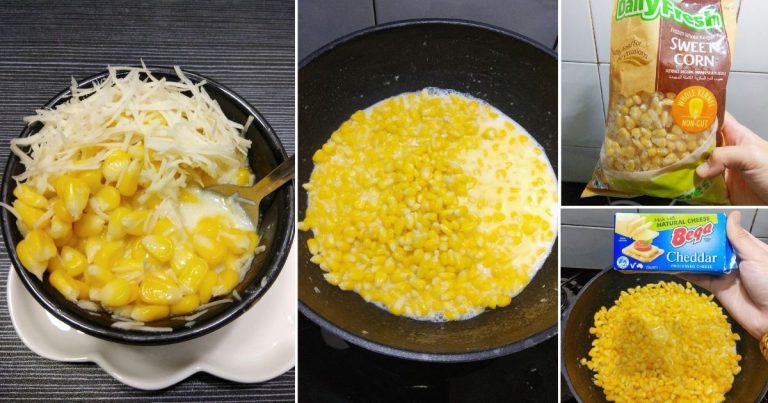 Buat Sendiri Jagung Cawan Lemak Manis, Tanpa Kukus. Letak Keju Lagi Sedap!!