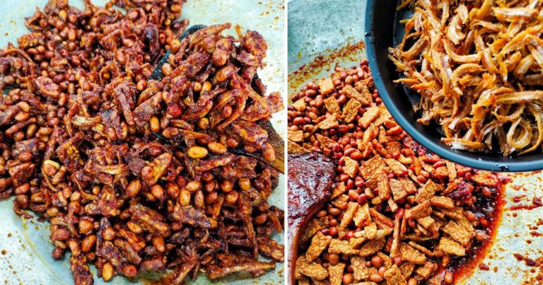 Cara Buat Sambal Tempe Ikan Bilis & Kacang Yang Sedap, Pedas & Rangup. Ratah Pun Layan