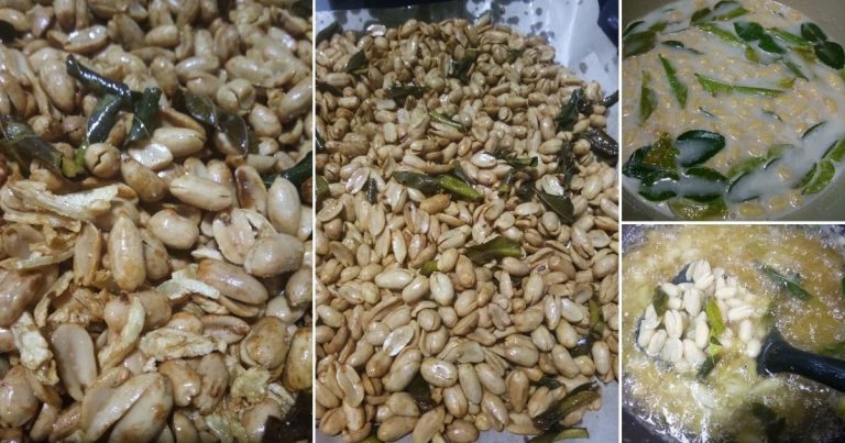 Buat Sendiri Kacang Bawang Putih Special, Rendam Dengan Santan Dulu Baru Goreng
