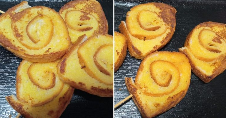 Kalau Buat Sandwic Bahagian Tepi Roti Jangan Buang, Boleh Buat Macam Ni. Sedap!