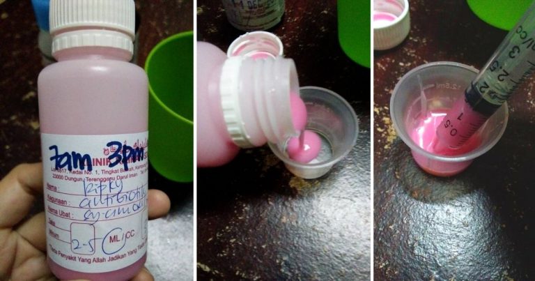 Cara Betul Beri Anak Makan Ubat Cecair, Jangan Celup Picagari Dalam Botol Ubat!