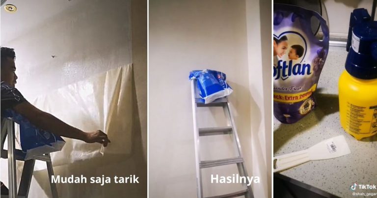Cara Mudah Tanggalkan Wallpaper, Sembur Dengan 2 Bahan Ini Dulu. Hasilnya Cat Pun Tak Terjejas