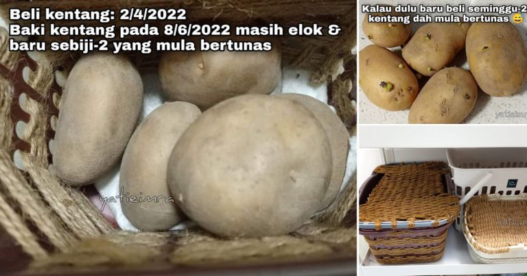 Tip Simpan Kentang Elak Bertunas Awal & Tahan Lama. 2 Bulan Pun Masih Elok