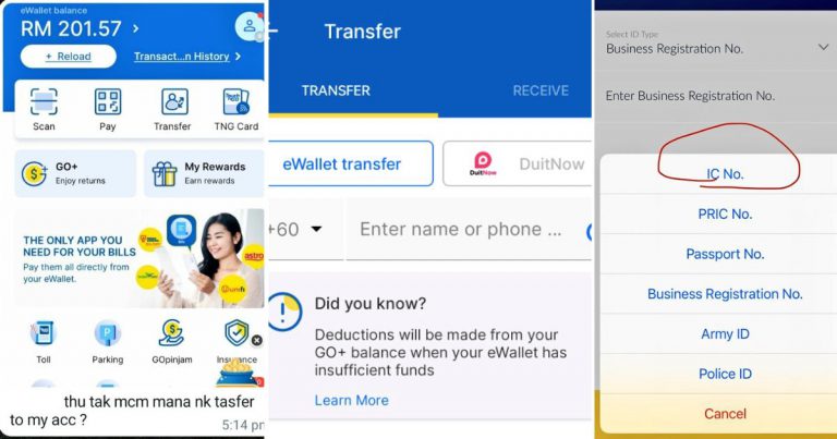 Cara Transfer Semula Duit Dari E-Wallet Ke Akaun Bank