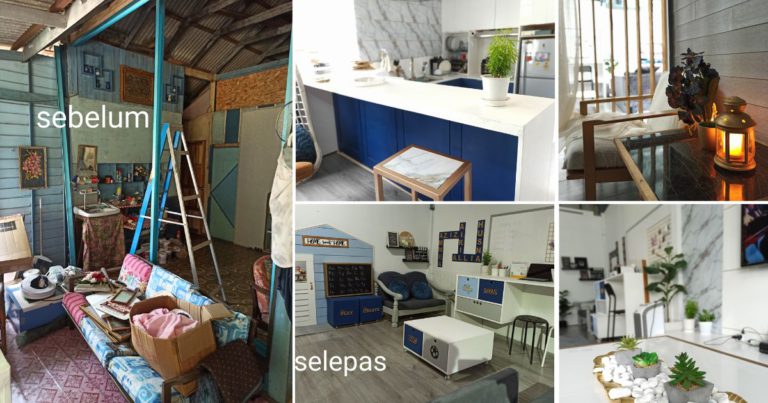 Mahu Gaya Moden, Suami Isteri Ini Make Over Rumah Papan Kampung. Semua Buat Sendiri Belajar Dari YouTube