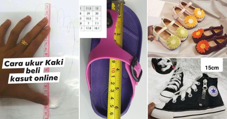 Cara Ukur Kaki Anak Dengan Tepat Kalau Nak Beli Kasut Secara Online. Taklah Salah Saiz Lagi!