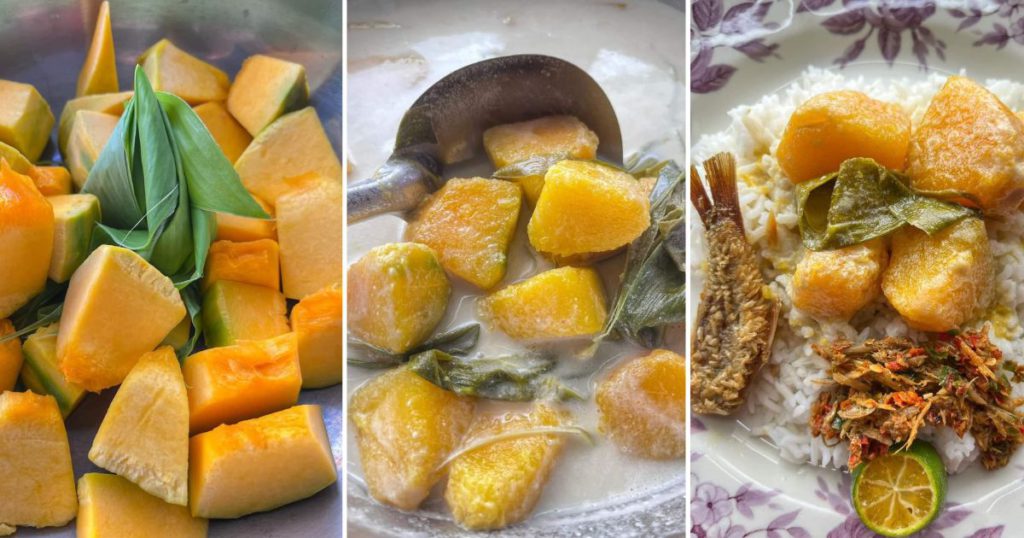 Cara Buat Labu Masak Lemak, Lauk Paling Mudah. Tak Guna Bawang & Cili