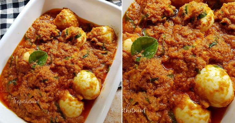 Telur Pun Boleh Buat Rendang, Ini Cara Membuatnya. Memang Sedap, Sekali Rasa Mesti Suka