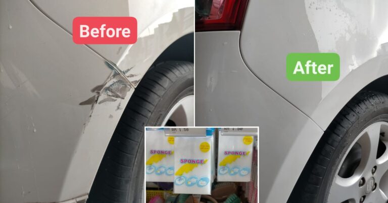 Tip Mudah & Murah Hilangkan Kesan Calar Pada Kereta, Guna Magic Sponge Saja. Ini Caranya