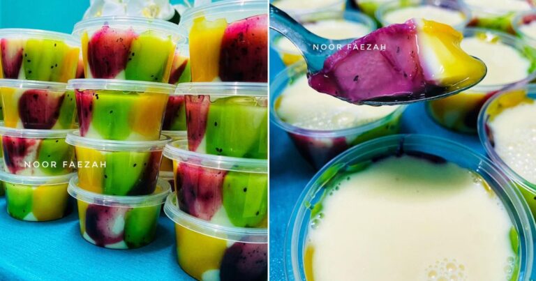 Cara Buat Puding Tutti Fruity, Rupa Cantik Rasa Pun Sedap. Sesuai Sangat Makan Waktu Panas