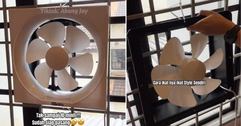 DIY Mudah Pasang Exhaust Fan Tanpa Tebuk Dinding & Buat Wiring. Setel Masalah Bilik Panas