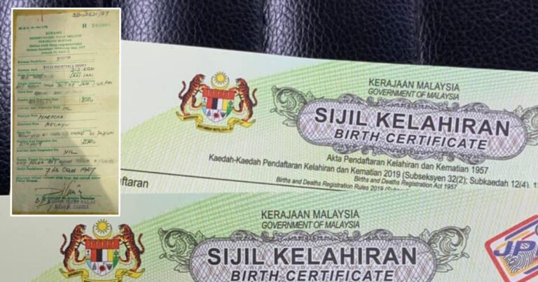 Surat Beranak Lama Yang Dah Kuning & Lusuh Tu Boleh Tukar Baru. Bayar RM5 Saja, Ini Caranya