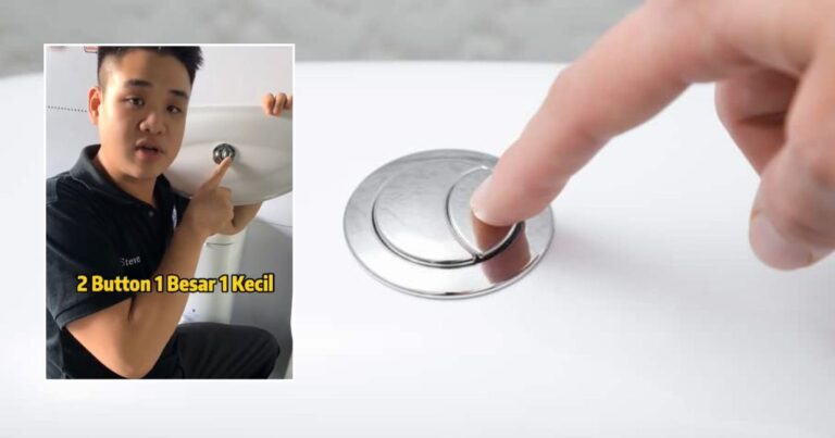 Pam Toilet Ada 2 Butang, Jangan Tekan Keduanya Serentak. Ini Sebabnya