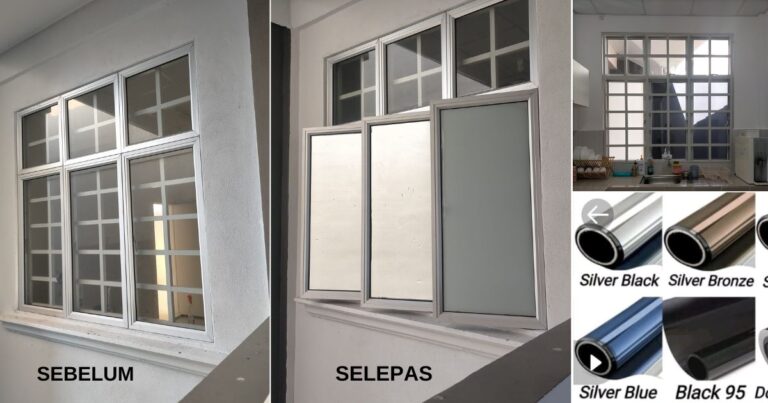 Tip Beli & Pasang Sendiri Tinted Tingkap Rumah, Baru Hasilnya Cantik & Kemas