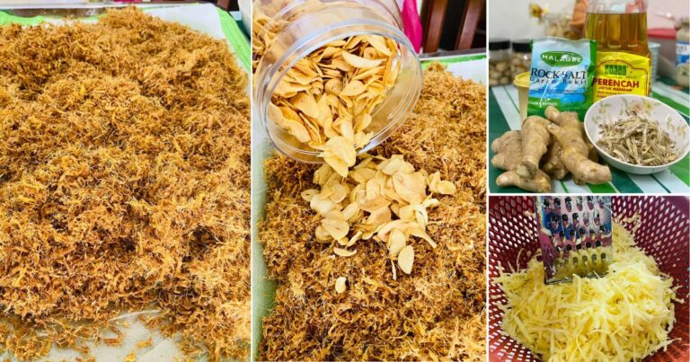 Buat Sendiri Serunding Halia Yang Sedap, Garing. Makan Begitu Saja Pun Layan