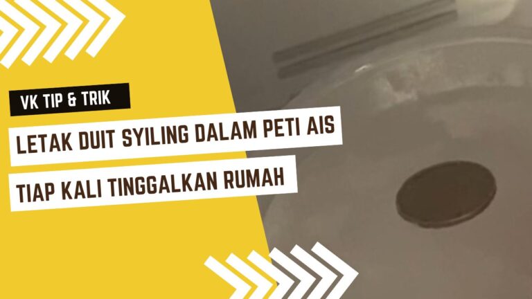 Letak Duit Syiling Dalam Peti Ais Tiap Kali Tinggalkan Rumah