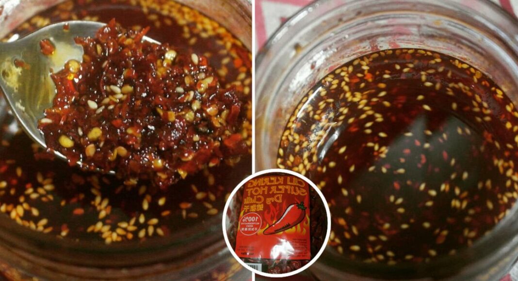 Cara Buat Chinese Chili Oil Homemade Yang Pedas 'Giler'. Makan Dengan