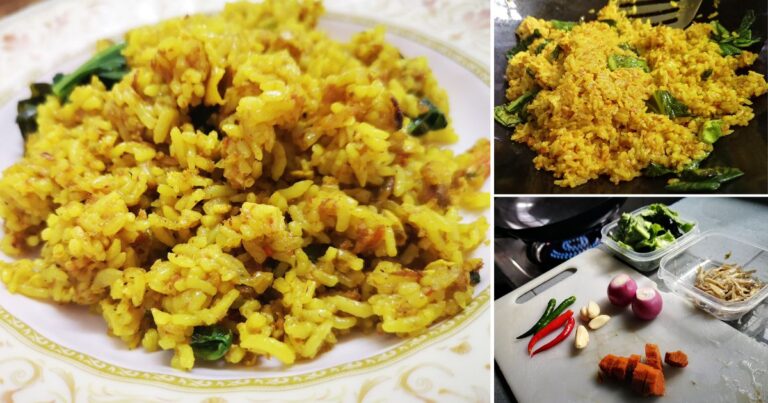 Cara Buat Nasi Goreng Kunyit Macam Mak Kita Buat Dulu-Dulu. Ringkas Tapi Sedap Sangat
