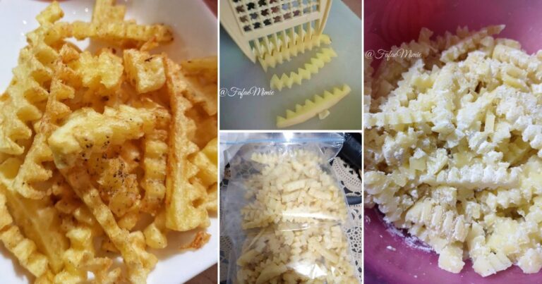 Cara Buat Kentang Goreng Homemade Yang Sedap. Boleh Frozen & Buat Bentuk ZigZag, Lagi Rangup