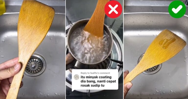 Tip Bersih & Jaga Sudip Kayu, Jangan Rendam Air Panas. Cara Betul Lap Dengan Minyak Ini