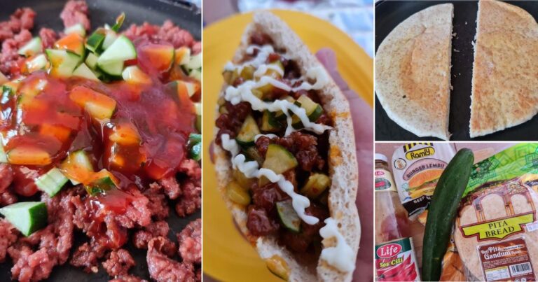Buat Sendiri Kebab Roti Pita, Isi Selambak. Masak Inti Guna Daging Burger & Sos Cili Saja