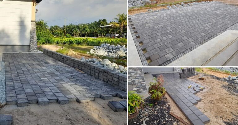 Pasang Sendiri Paver Block Di Laman, Elak Rumput & Lalang Naik. Cuma Tabur Pasir Tak Perlu Simen