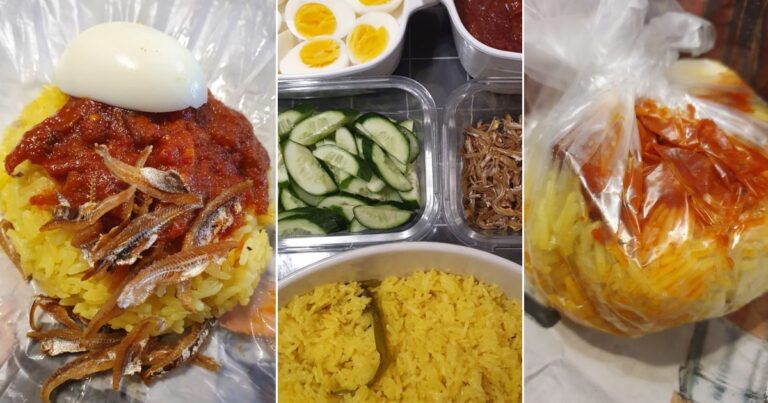 Cara Buat Nasi Lemak Kuning, Stail Utara. Tak Guna Santan, Nak Lagi Feel Kampung Bungkus!