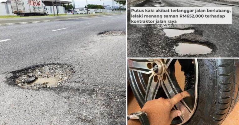 Terlibat Kemalangan Akibat Jalan Berlubang, Ini Cara Buat Tuntutan Jika Kenderaan Rosak & Cedera