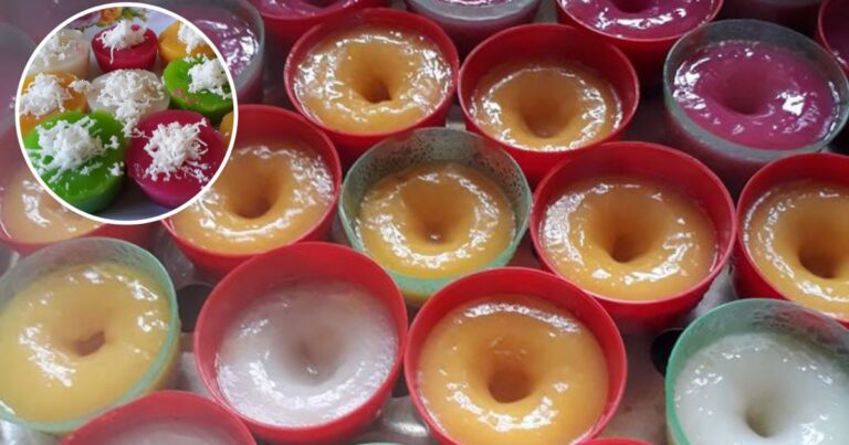 Buat Sendiri Kuih Lompang Macam Mak-Mak Buat. Tanda Dah Masak, Ada ‘Lesung Pipit’ Tengah Kuih