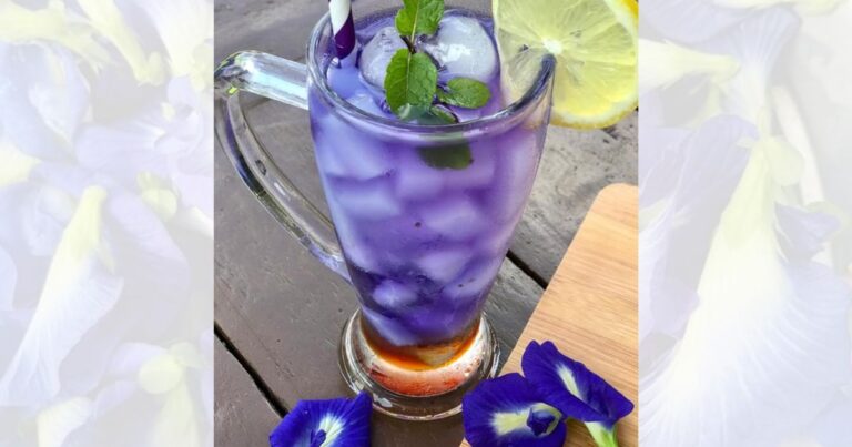 Air Bunga Telang Lemon Madu, Sedap & Menyegarkan Bila Minum Waktu Buka Puasa. Khasiat Pun Banyak