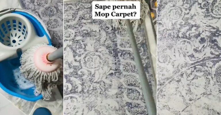 Cara Cuci Karpet Guna Mop Saja, Tanpa Perlu Angkat & Jemur. Bancuh 2 Bahan Ini Sekali