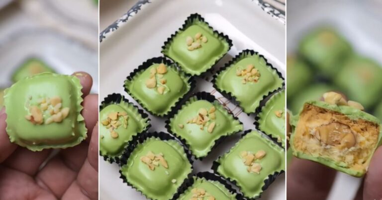 Cara Buat Matcha Almond London, Guna Teknik Ini Supaya Salutan Coklat Berkilat, Cepat Keras