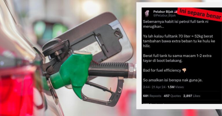 Betul Ke Isi Minyak Penuh Tangki Merugikan? Ini Penjelasan Pakar