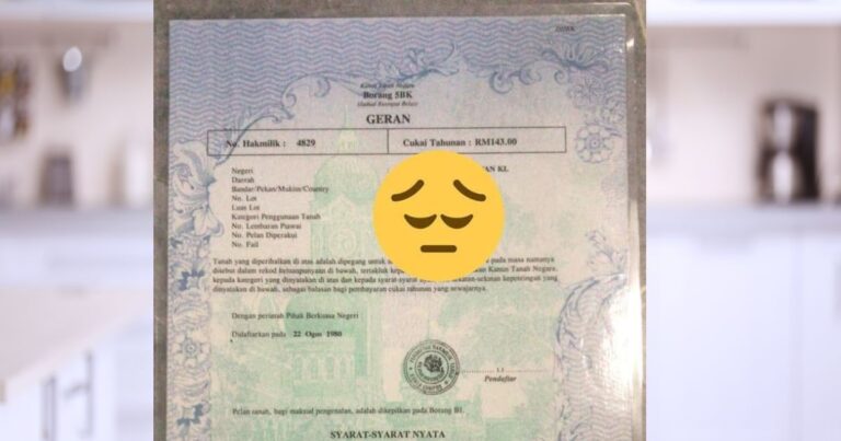 Jangan Sesekali ‘Laminate’ Geran Tanah Untuk Pastikan Ia Selamat. Tak Boleh!