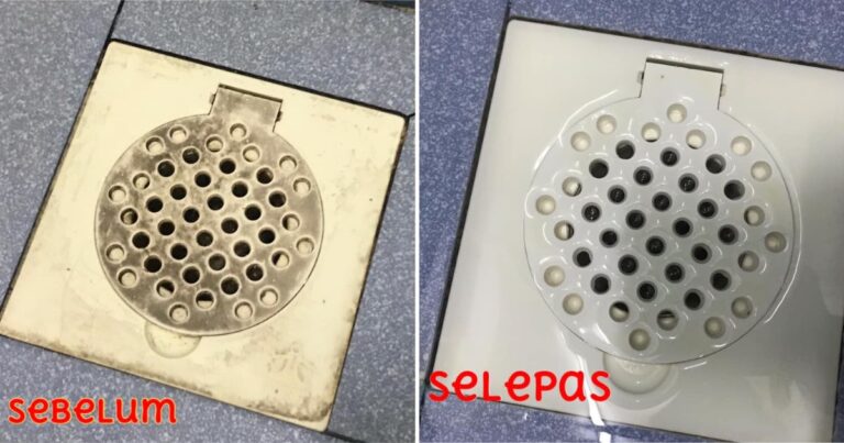 Tip Mudah Bersih Penutup Lubang Air Yang Kotor, Cuma Sembur Dengan Satu Bahan Terus Bersih