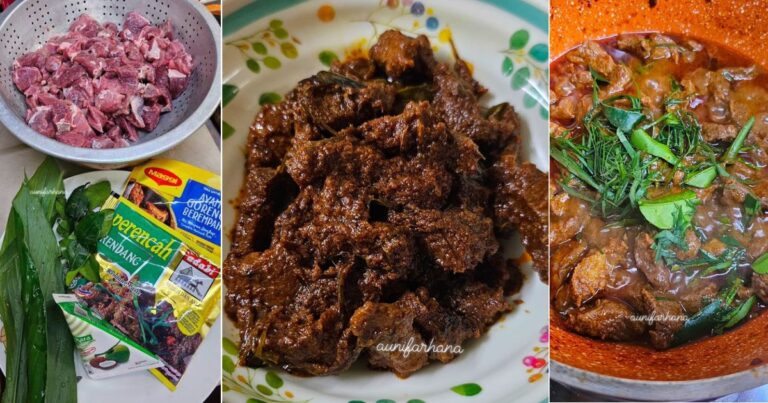 Cara Buat Rendang Daging Yang Sedapnya ‘Terpelanting’. Buat Pun Mudah  Guna 6 Bahan Saja