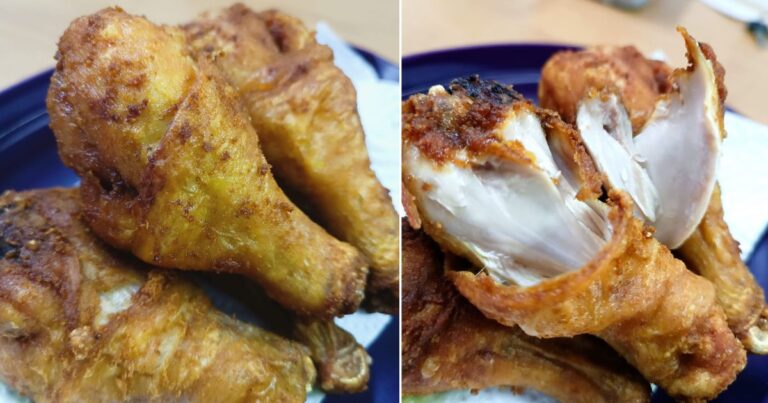 Guna Teknik Brine Buat Ayam Goreng Kunyit Lagi Sedap Rasanya. Garing Di Luar Juicy Di Dalam