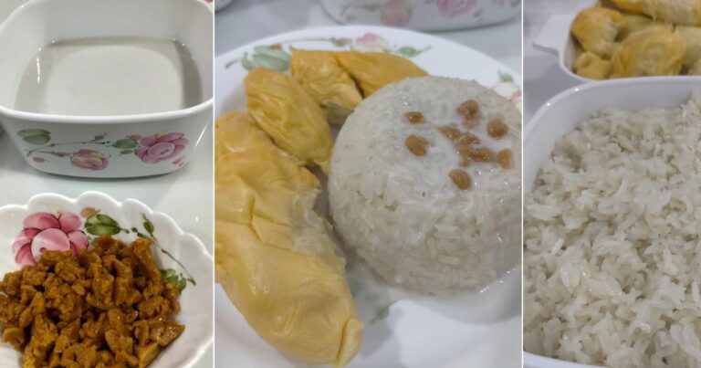 Cara Buat Pulut Durian Yang Sedap & Wangi