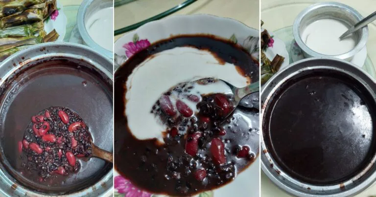 Tip Masak Bubur Pulut Hitam Yang Sedap, Cukup Lemak Manis & Masinnya. Letak Sekali Kacang Merah