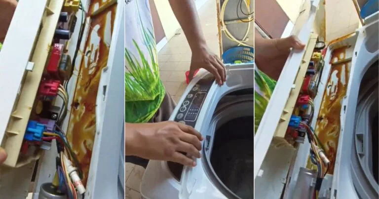 Lepas Guna Mesin Basuh Pastikan Tutup Suis, Supaya Letrik Tak Terus Mengalir & PCB Board Tak Jadi Begini