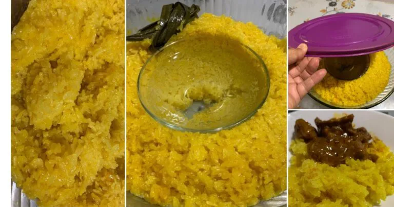 Teknik Masak Pulut Kuning Guna Microwave, Sesuai Untuk Kuantiti Sikit