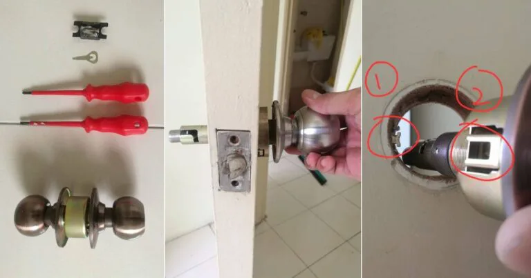 Cara Tukar Tombol Pintu Rosak