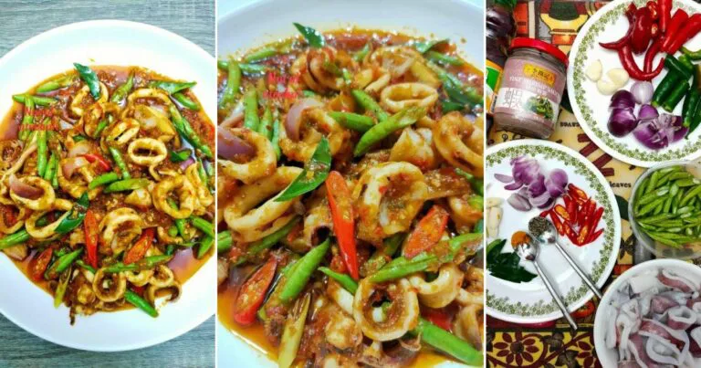 Sotong Phat Phet Thai Pedas Dan Sedap, Lauk Dua Dalam Satu