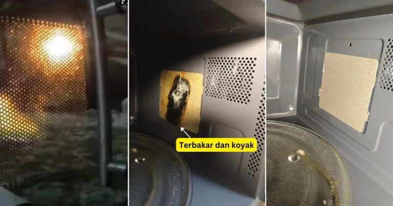 Microwave Berasap, Keluar Percikan Api, Cuma Perlu Tukar Mica Sheet Saja