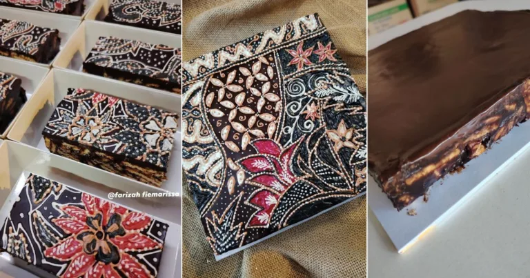 Inilah Kek Batik Yang Sebenar, Siap Ada Corak atik. Wanita Kongsi Hasil Kerja Tangannya Guna Resipi Khairul Aming