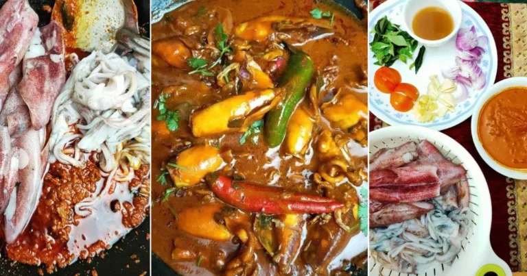 Cari Masak Sotong Kari Yang Sedap, Pekat Tanpa Santan